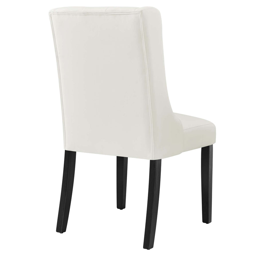 Ellison Performance Velvet Dining Chairs Set of 2 in White