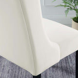 Ellison Performance Velvet Dining Chairs Set of 2 in White