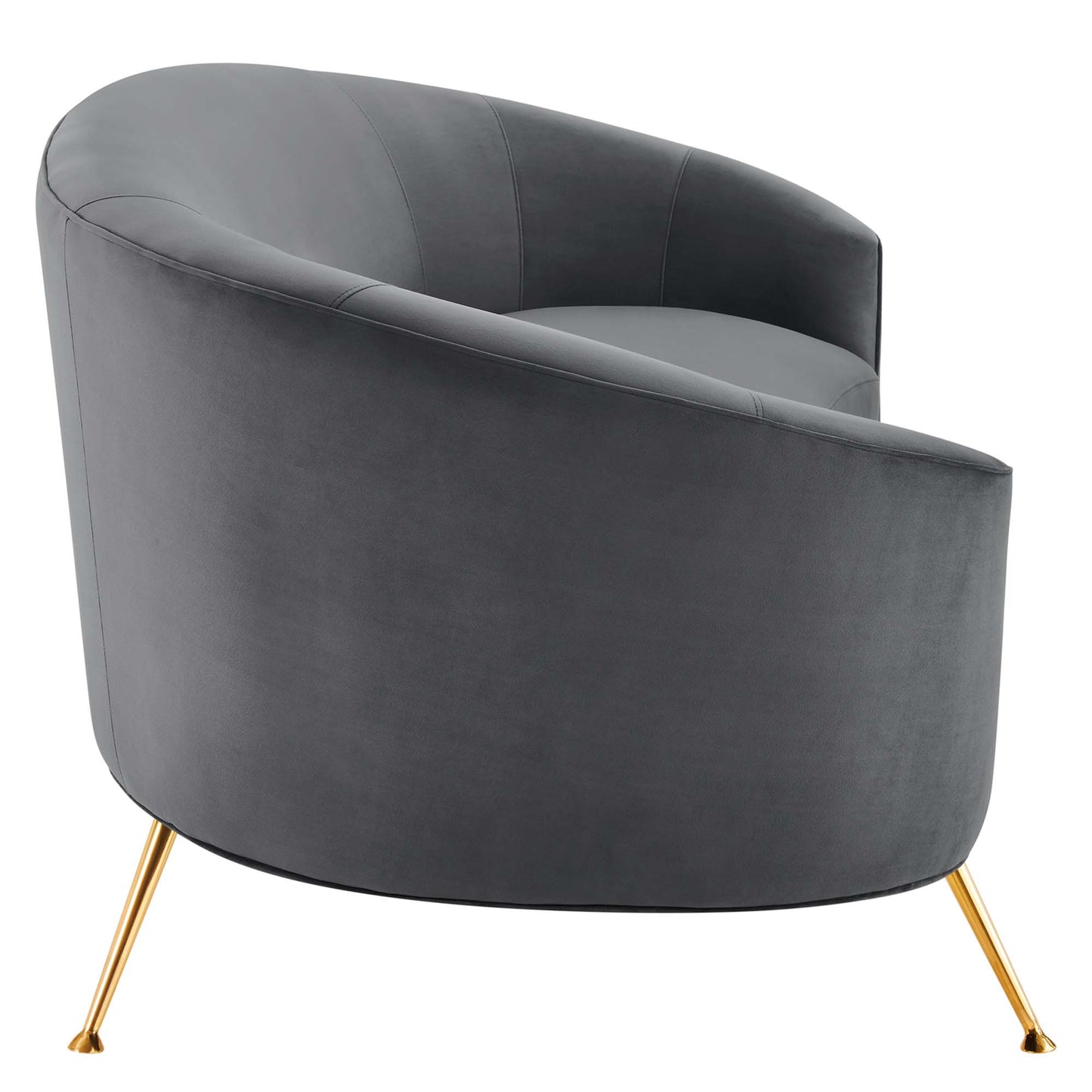 Marchesa Upholstered Performance Velvet Sofa by Furniture for America