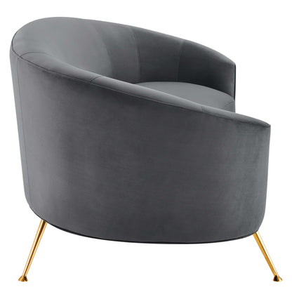 Marchesa Upholstered Performance Velvet Sofa by Furniture for America