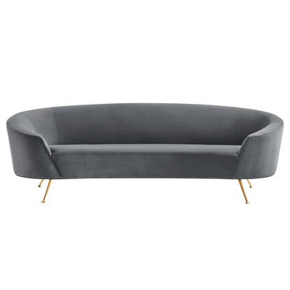 Marchesa Upholstered Performance Velvet Sofa by Furniture for America