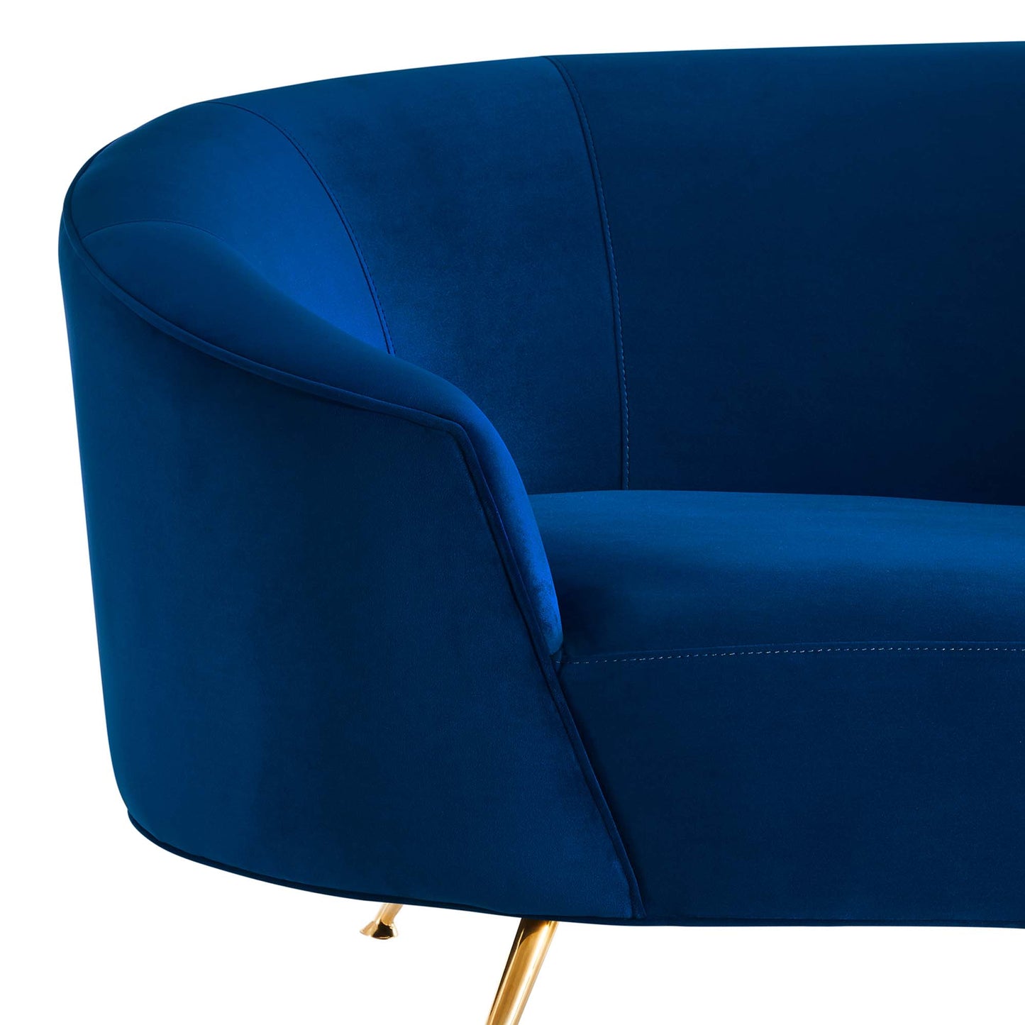 Marchesa Upholstered Performance Velvet Sofa by Furniture for America