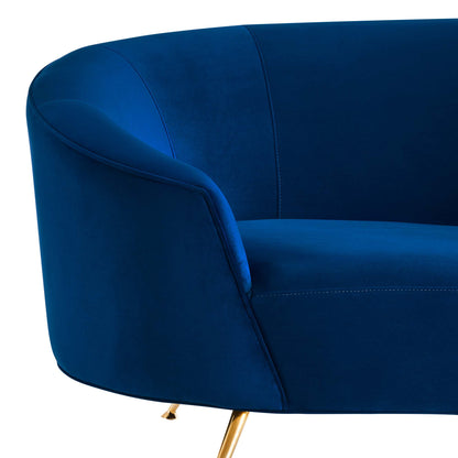 Marchesa Upholstered Performance Velvet Sofa by Furniture for America