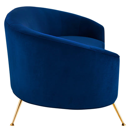 Marchesa Upholstered Performance Velvet Sofa by Furniture for America