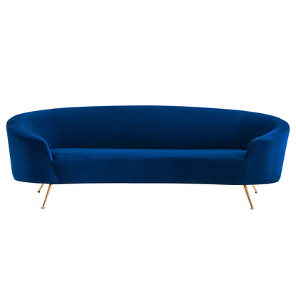 Marchesa Upholstered Performance Velvet Sofa by Furniture for America