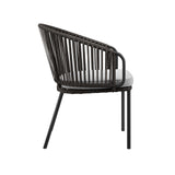 Dittany Outdoor Patio Armchair in Charcoal Gray