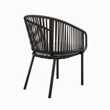 Dittany Outdoor Patio Armchair in Charcoal Gray