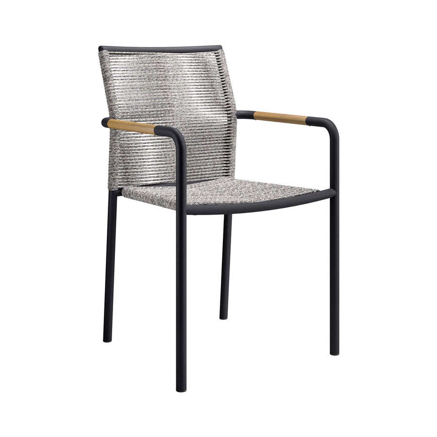 Slane Outdoor Patio Armchairs Set of 2 in Light Gray