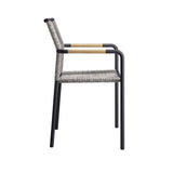 Slane Outdoor Patio Armchairs Set of 2 in Light Gray