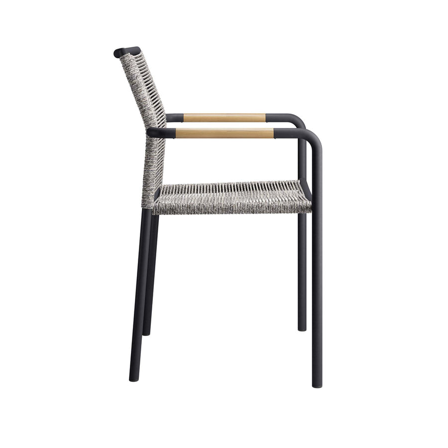 Slane Outdoor Patio Armchairs Set of 2 in Light Gray