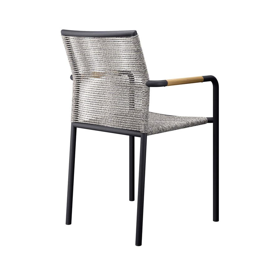 Slane Outdoor Patio Armchairs Set of 2 in Light Gray