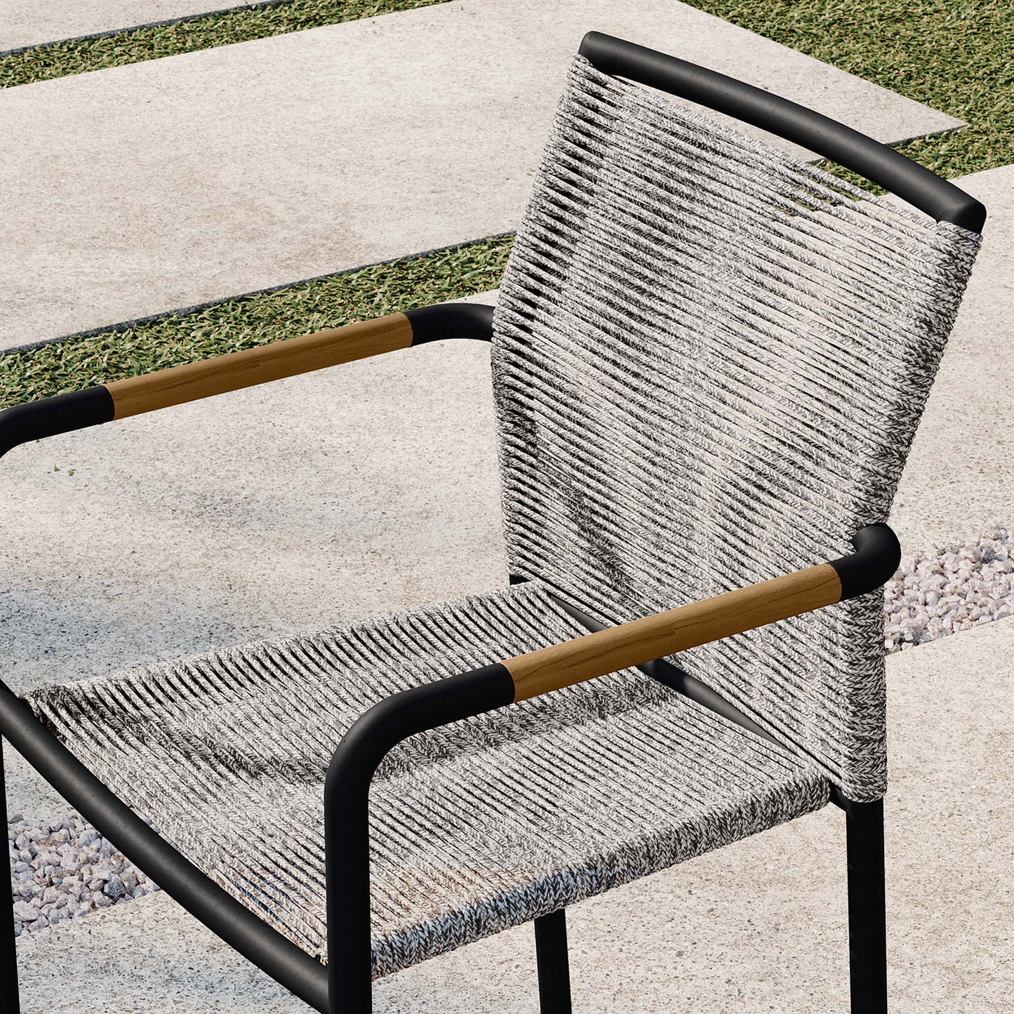 Serenity Outdoor Patio Armchairs Set of 2 by Furniture For America