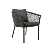Spiddal Outdoor Patio Dining Armchair in Charcoal Charcoal