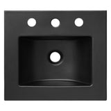 Clover 18" Bathroom Vanity in Black Black