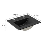 Calla 18" Bathroom Sink in Black