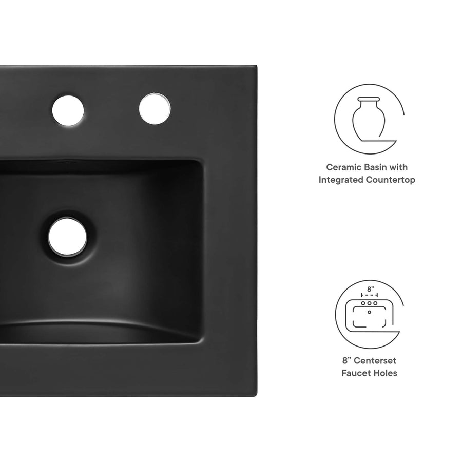 Calla 18" Bathroom Sink in Black