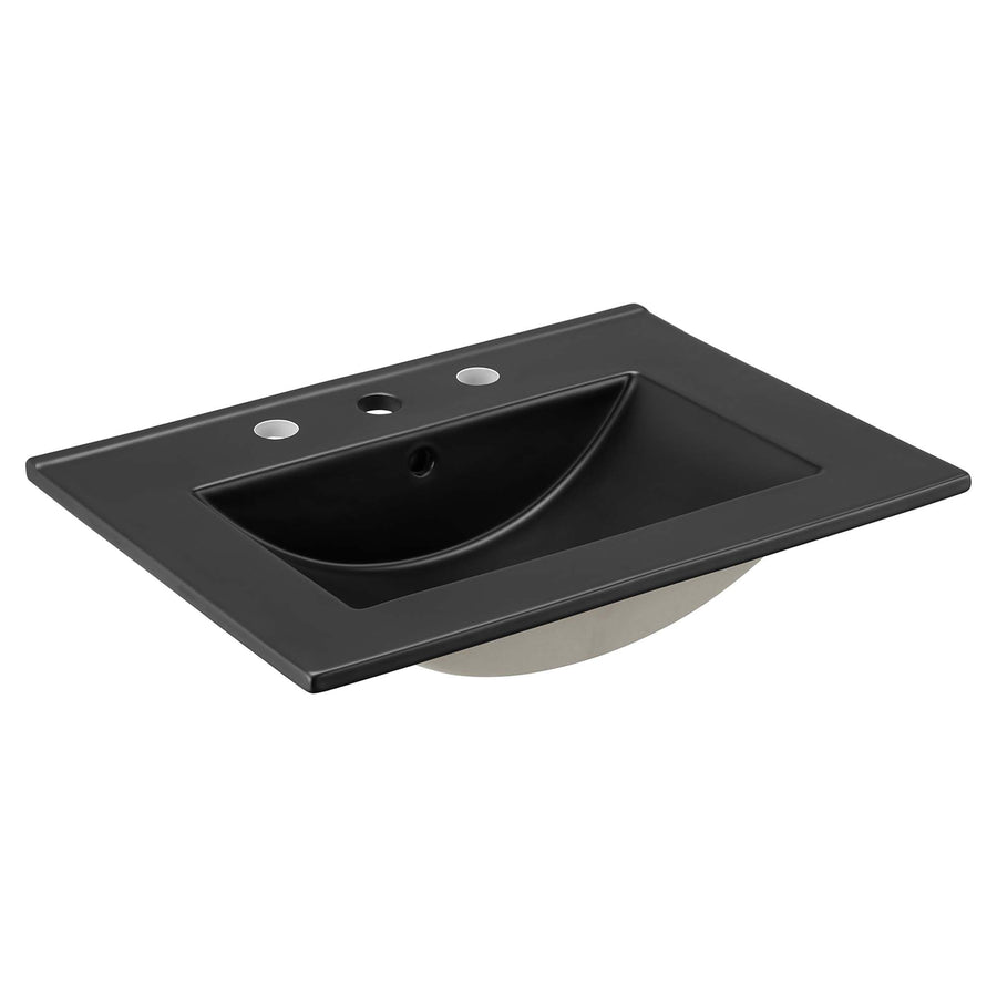 Calla 24" Bathroom Sink in Black