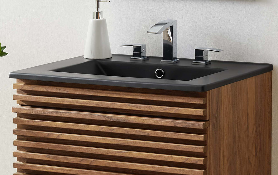 Calla 24" Bathroom Sink in Black