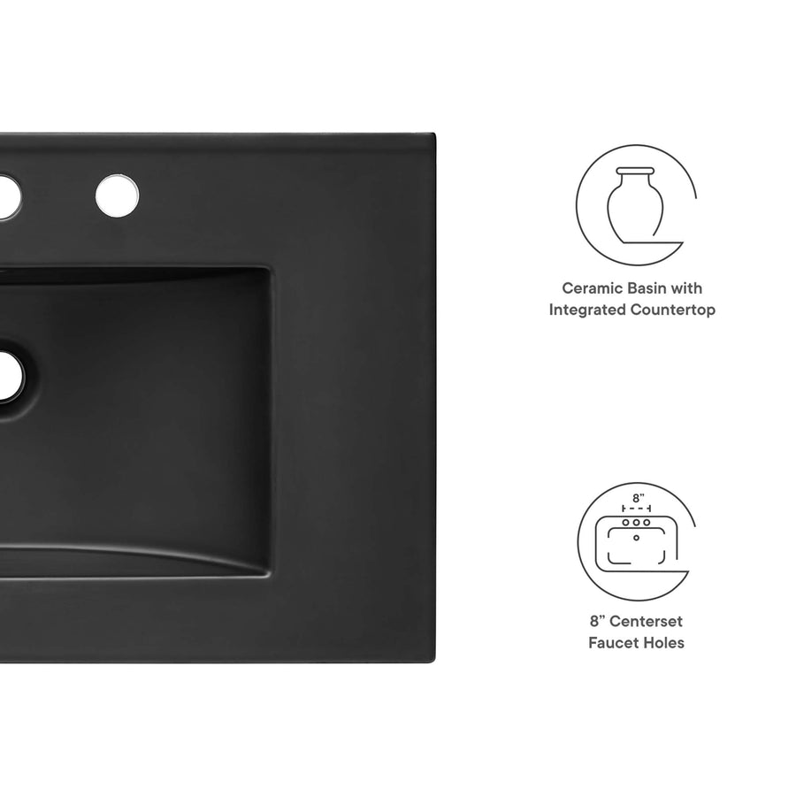 Calla 30" Bathroom Sink in Black