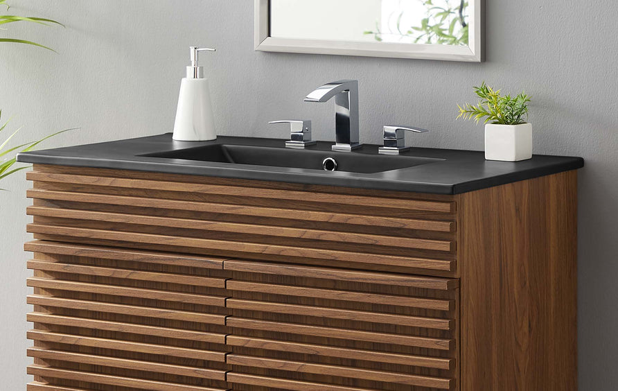 Calla 36" Bathroom Sink in Black