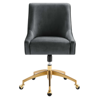 Discern Performance Velvet Office Chair by Furniture for America