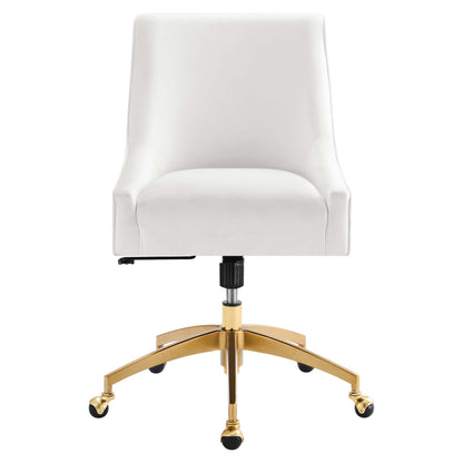 Discern Performance Velvet Office Chair by Furniture for America
