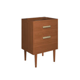 Arbor 24" Teak Wood Bathroom Vanity Cabinet (Sink Basin Not Included) in Natural