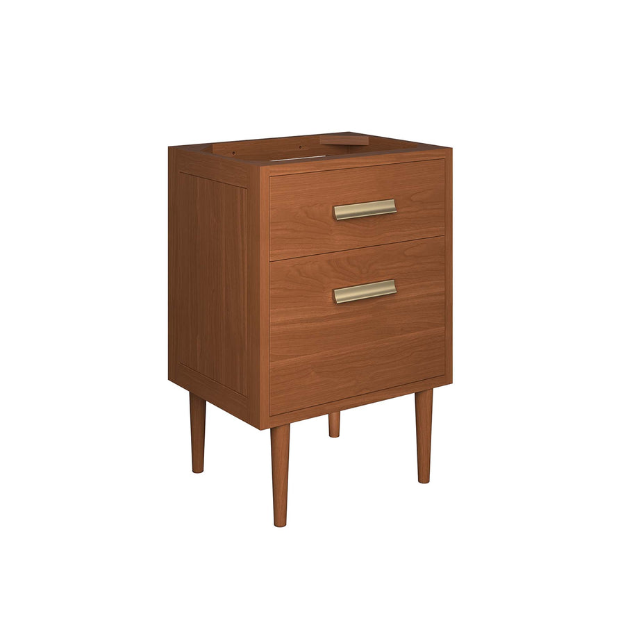 Arbor 24" Teak Wood Bathroom Vanity Cabinet (Sink Basin Not Included) in Natural