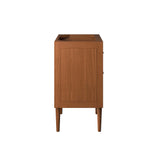 Arbor 24" Teak Wood Bathroom Vanity Cabinet (Sink Basin Not Included) in Natural