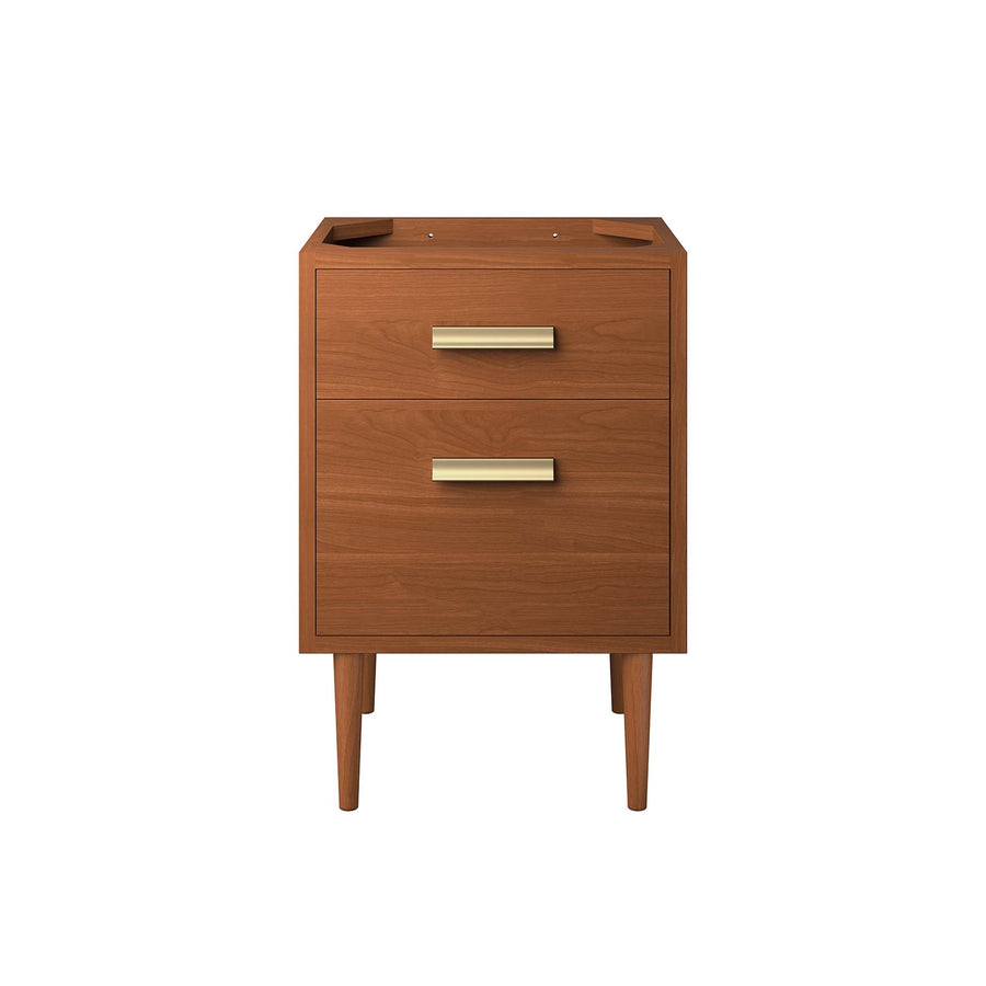 Arbor 24" Teak Wood Bathroom Vanity Cabinet (Sink Basin Not Included) in Natural