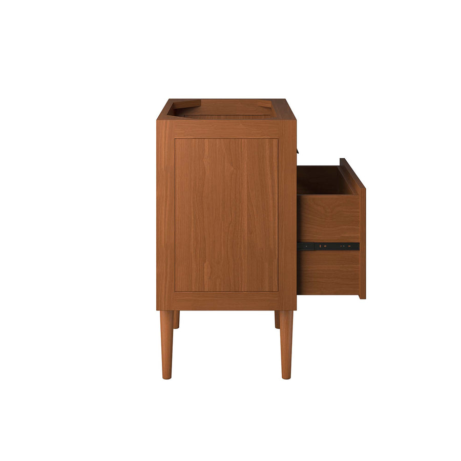 Arbor 24" Teak Wood Bathroom Vanity Cabinet (Sink Basin Not Included) in Natural