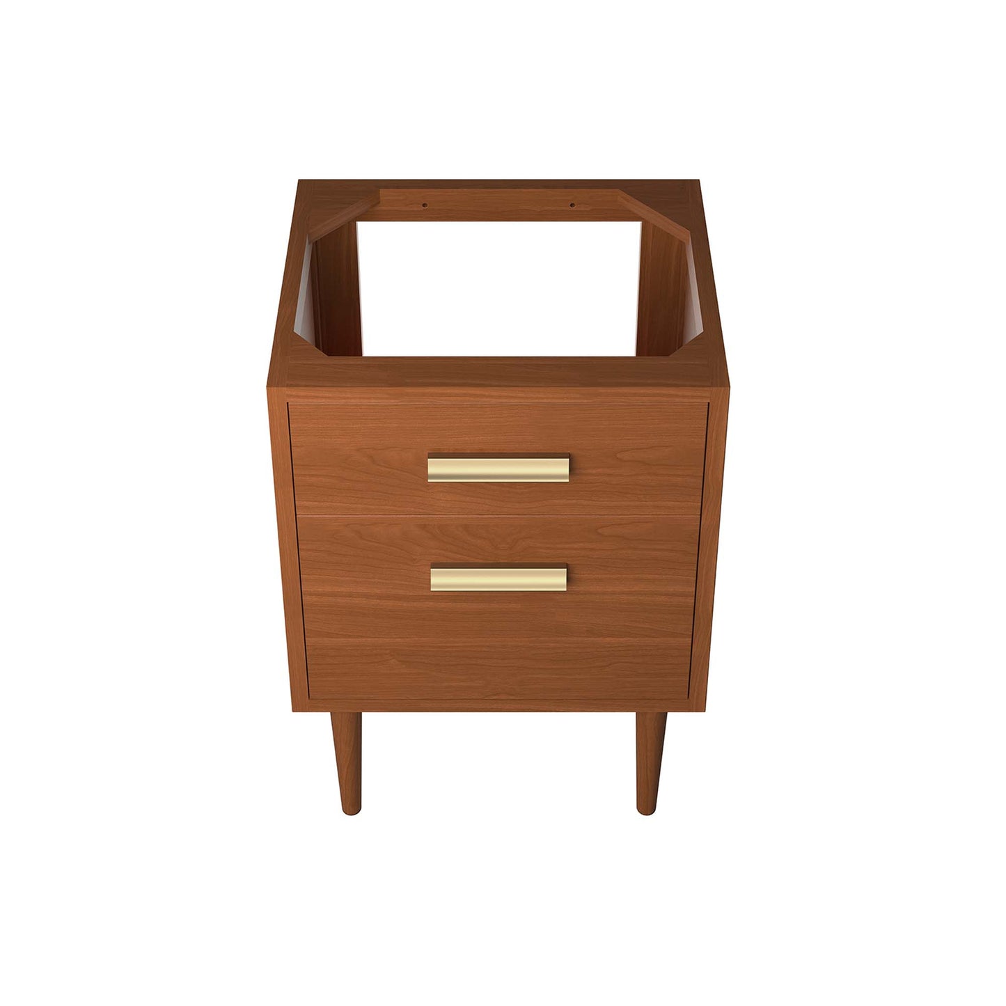 Cassia 24" Teak Wood Bathroom Vanity Cabinet (Sink Basin Not Included) by Furniture For America