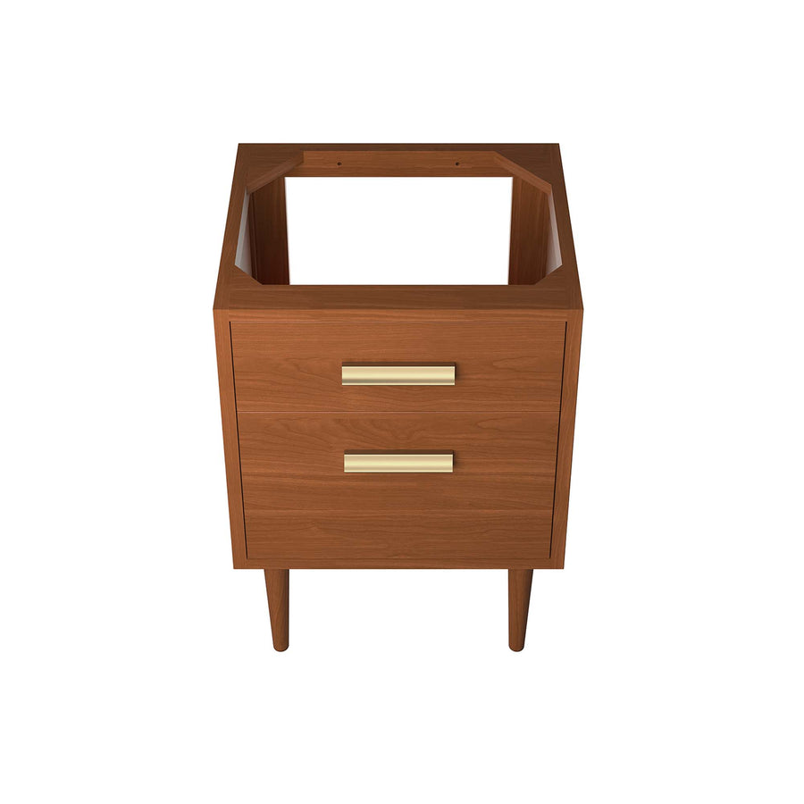 Arbor 24" Teak Wood Bathroom Vanity Cabinet (Sink Basin Not Included) in Natural