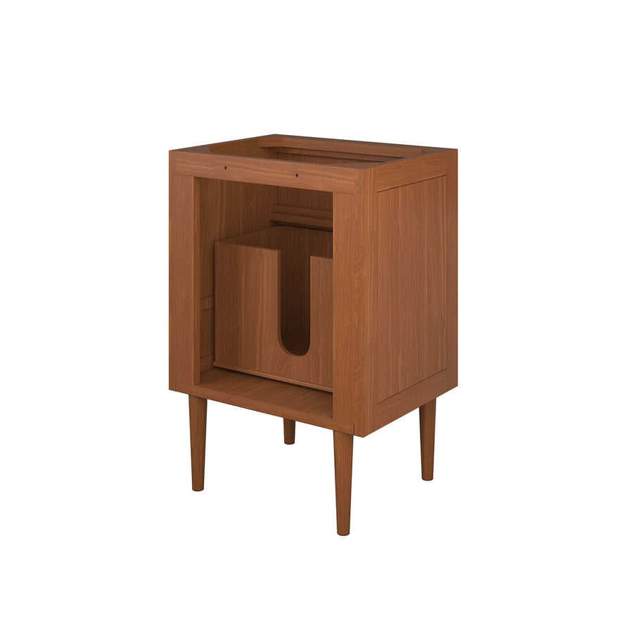 Arbor 24" Teak Wood Bathroom Vanity Cabinet (Sink Basin Not Included) in Natural