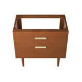 Arbor 36" Teak Wood Bathroom Vanity Cabinet (Sink Basin Not Included) in Natural