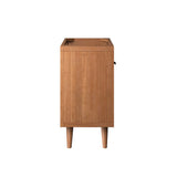 Veranda 24" Teak Wood Bathroom Vanity Cabinet (Sink Basin Not Included) in Natural