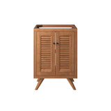 Veranda 24" Teak Wood Bathroom Vanity Cabinet (Sink Basin Not Included) in Natural