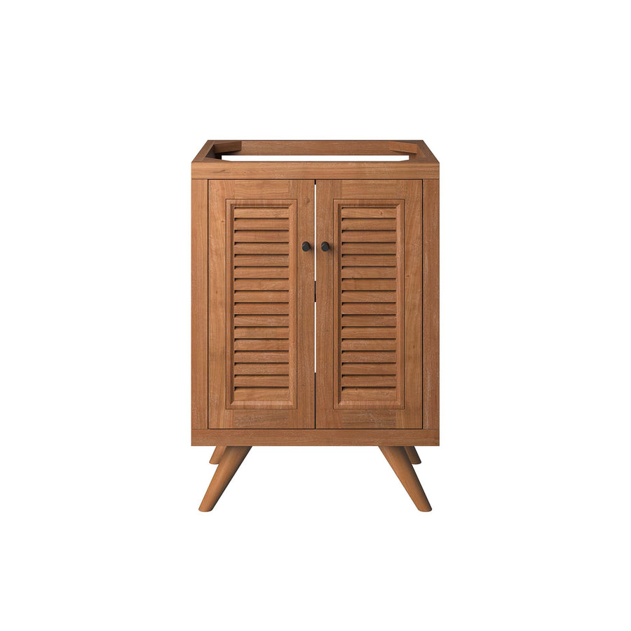 Veranda 24" Teak Wood Bathroom Vanity Cabinet (Sink Basin Not Included) in Natural