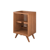 Veranda 24" Teak Wood Bathroom Vanity Cabinet (Sink Basin Not Included) in Natural