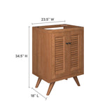 Veranda 24" Teak Wood Bathroom Vanity Cabinet (Sink Basin Not Included) in Natural