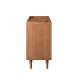 Veranda 36" Teak Wood Bathroom Vanity Cabinet (Sink Basin Not Included) in Natural