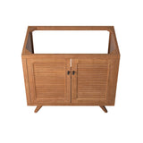 Veranda 36" Teak Wood Bathroom Vanity Cabinet (Sink Basin Not Included) in Natural