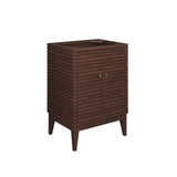 Hearth 24" Wood Bathroom Vanity Cabinet (Sink Basin Not Included) in Walnut
