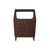 Hearth 24" Wood Bathroom Vanity Cabinet (Sink Basin Not Included) in Walnut