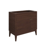 Hearth 36" Wood Bathroom Vanity Cabinet (Sink Basin Not Included) in Walnut