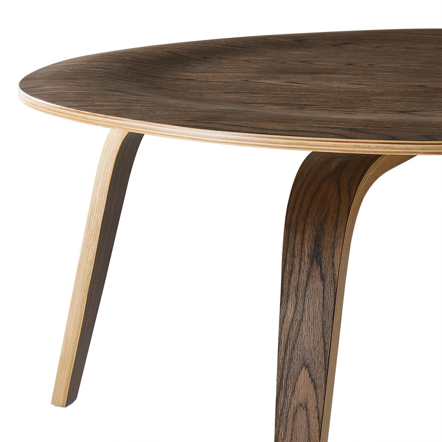 Zephyr Wood Coffee Table in Walnut