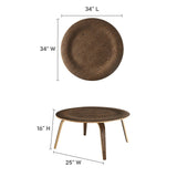 Zephyr Wood Coffee Table in Walnut