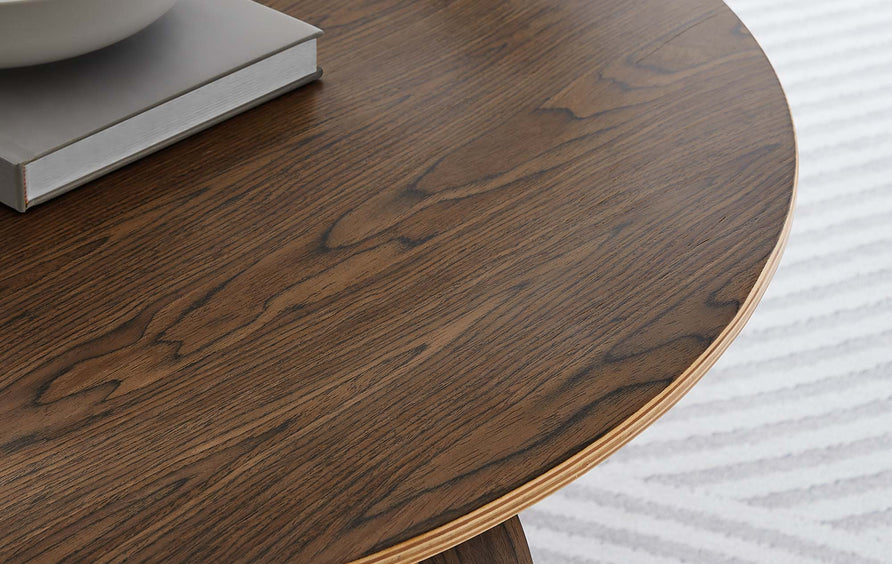 Zephyr Wood Coffee Table in Walnut