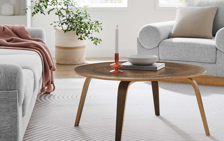 Zephyr Wood Coffee Table in Walnut