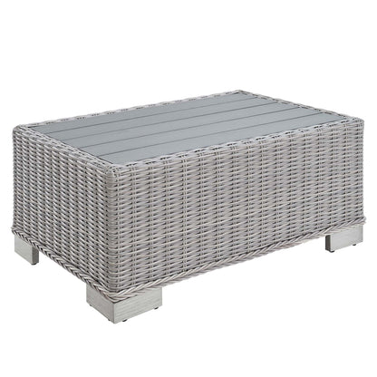 Conway 4-Piece Outdoor Patio Wicker Rattan Furniture Set by Furniture For America